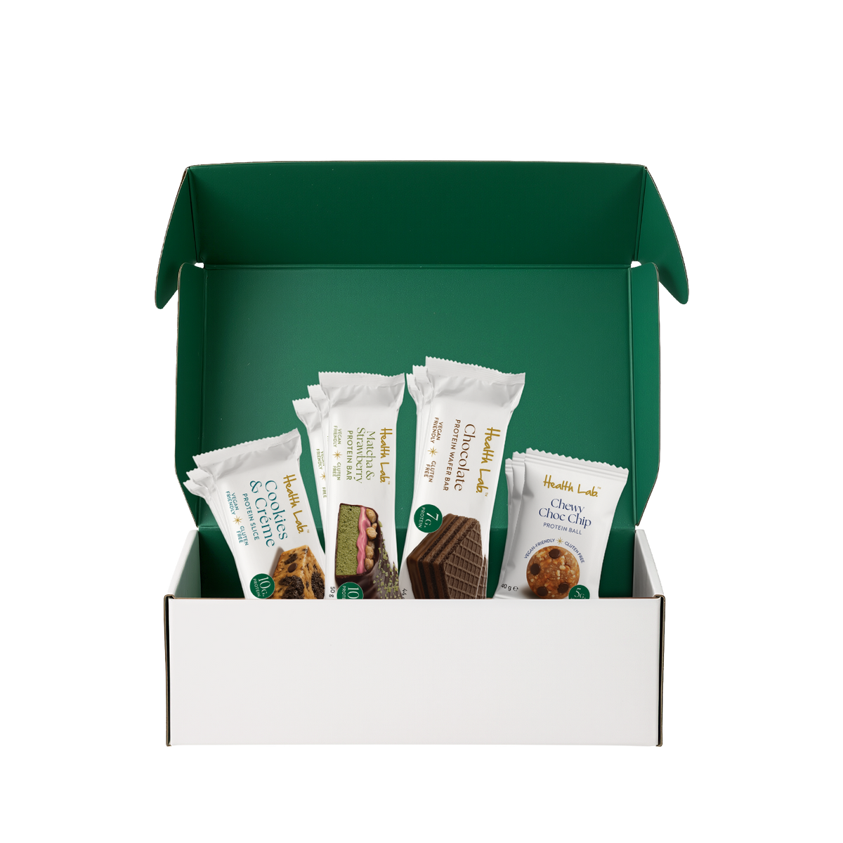 Lab Snacks Box The Signature Protein Snack Bundle (51 Protein Snacks) – Health Lab