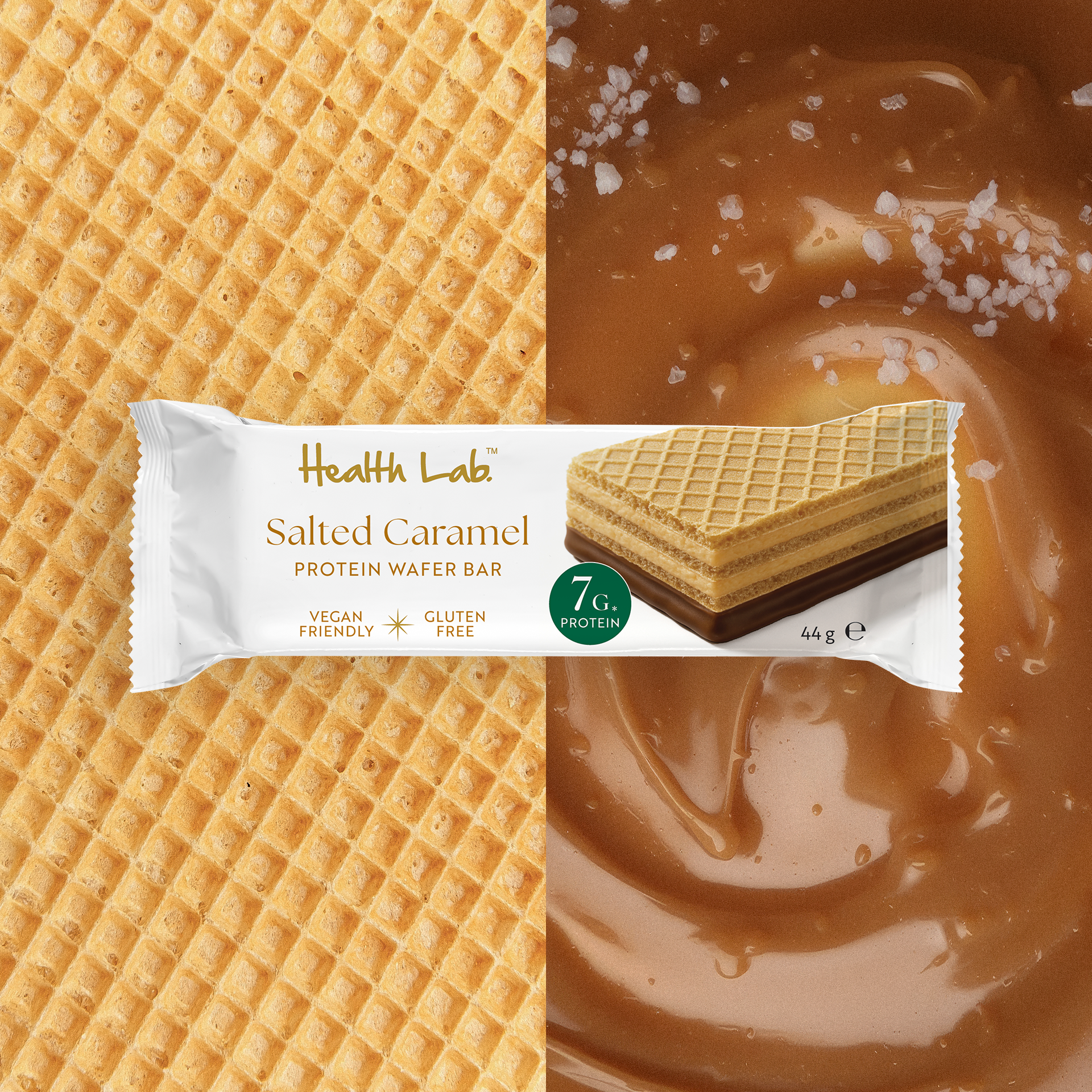 Salted Caramel Protein Wafer Bars (12 Bars)