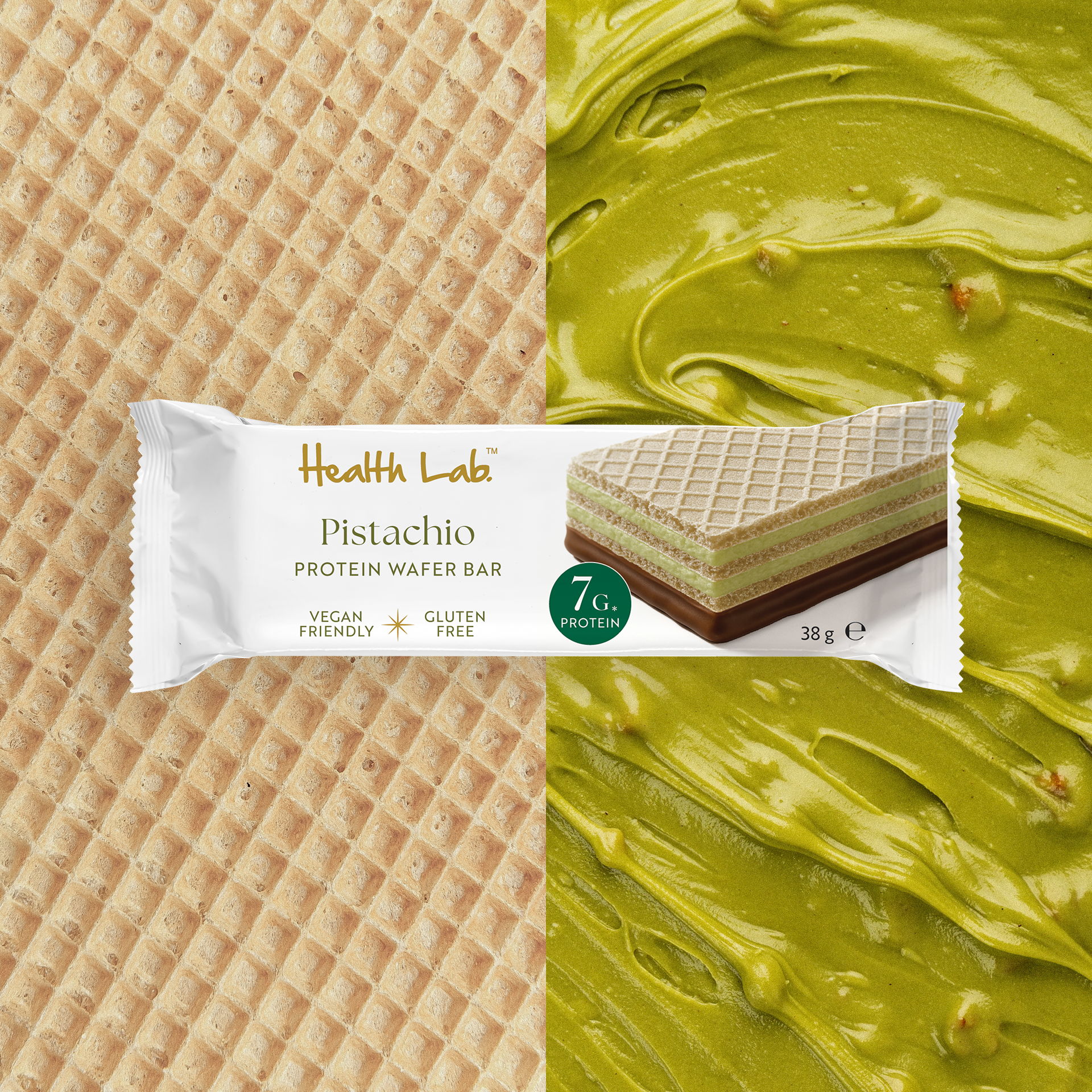 Pistachio Protein Wafer Bars (12 Bars)